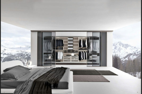 modern-walk-in closets-in de slaapkamer