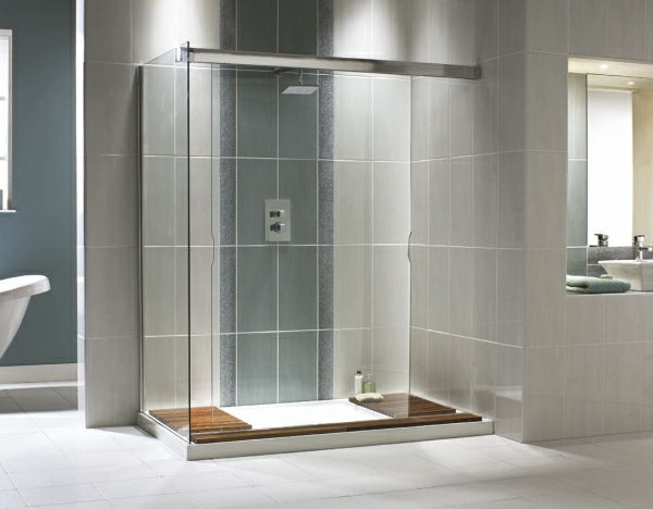 Nowoczesna kabina prysznicowa - piękny, nowoczesny design łazienki
