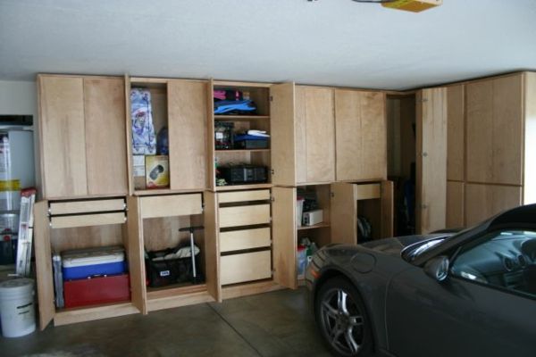 armários moderno-garagem de madeira