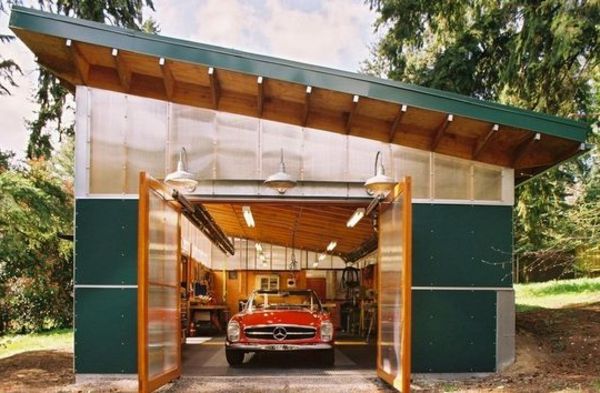 moderno-garage-clássico-design