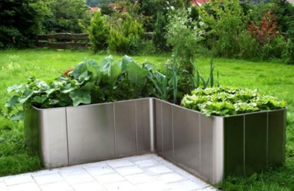 Modern-garden-deco-stainless steel - wyglądają bardzo fajnie