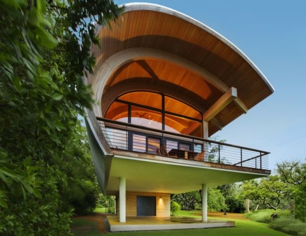 moderne-building-on ekstraordinært-arkitektur-eksteriør-design-organisk