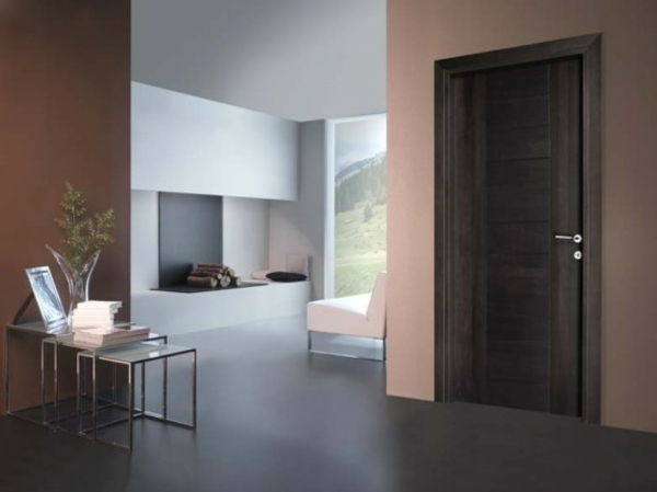 nowoczesne - drewniane drzwi-do-wnętrza-nowoczesne wnętrze-projekt-dla-domu