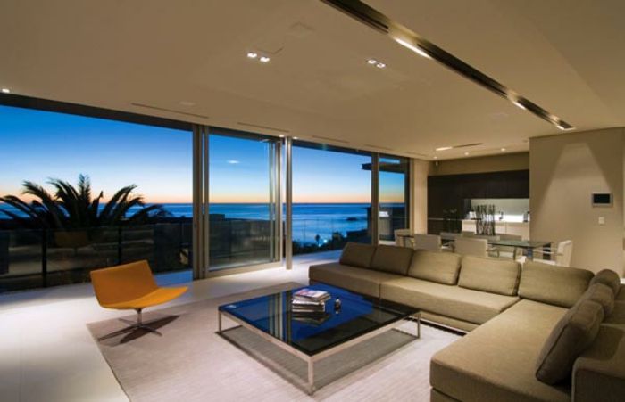 moderný nábytok a vybavenie interiérov-nádherné-sklenené steny