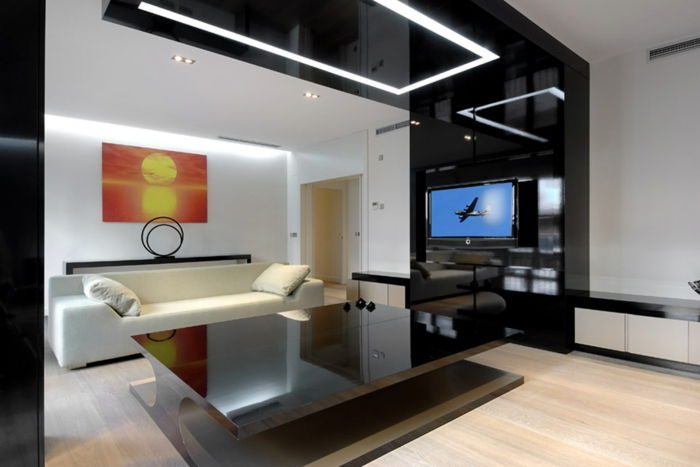 moderný nábytok a vybavenie interiérov a čierno-luxusný dizajn