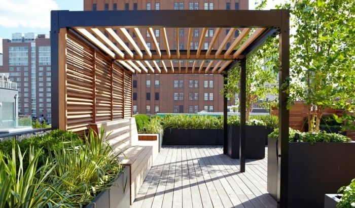 moderne pergola-of-wood-for-terrasse