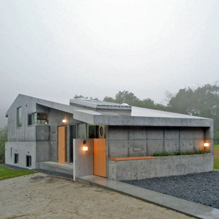 Case-gri-design-Bauhaus acoperiș modern frontoanelor clădire