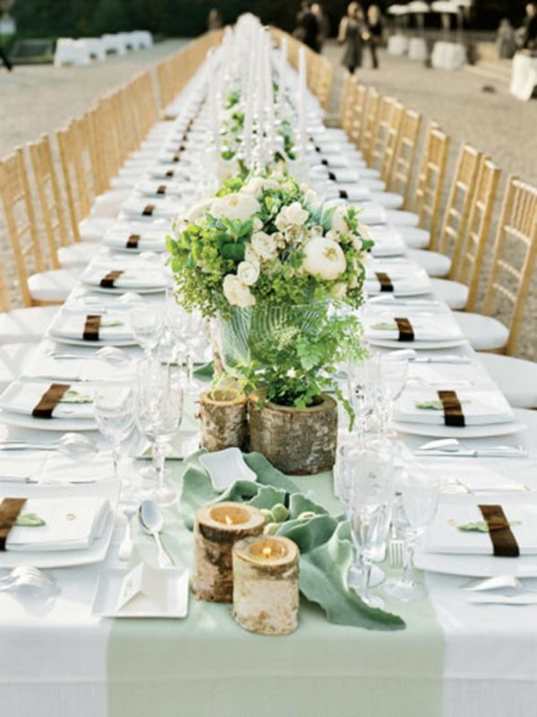 decoração de casamento-original e linda-muito longa mesa