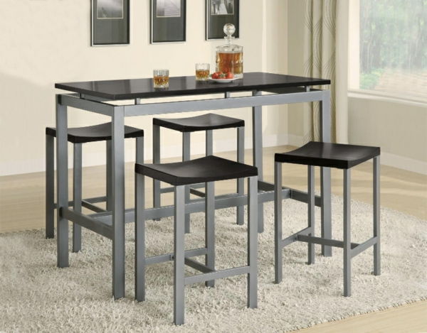 moderno - Bar miza-s-štiri stolčke-at-home