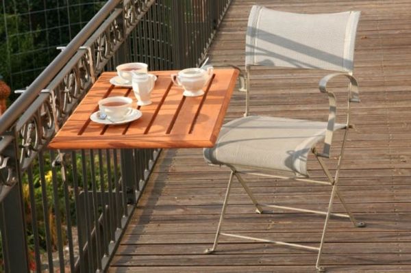 masă de-balcon din lemn balustrade moderne suspendate