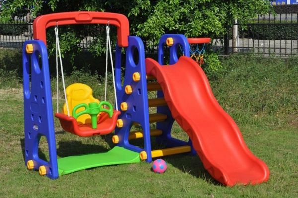 modern loc de joaca-plastic-slide-copil leagăn
