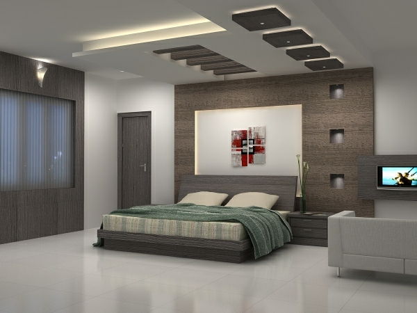 Modern yatak odalı-endirekt aydınlatma-in-the-yatak