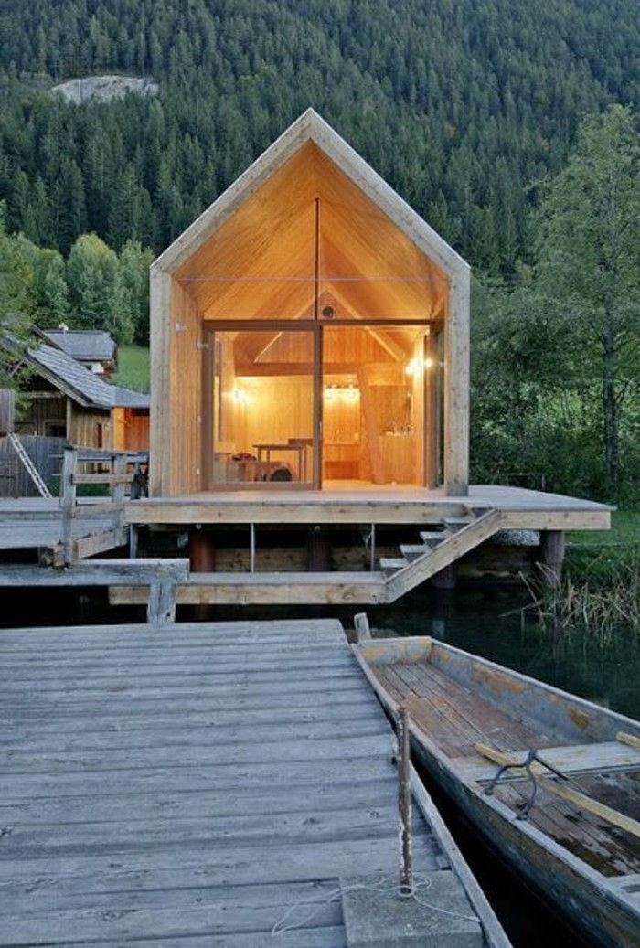 Modern-mimar ev Benzersiz tasarım-once-modeli