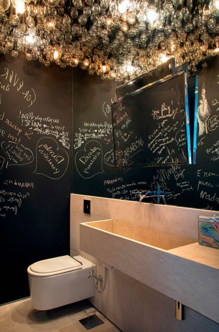 Moderné-bad-set-originálne-kúpeľňa nápady osvetlenie-s-pekný dizajn kúpeľne-zdobenie-nápisy