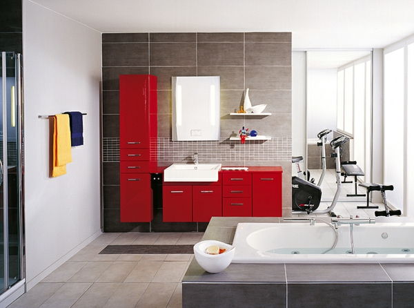 moderne bad-design-etablering ideer-red-skap