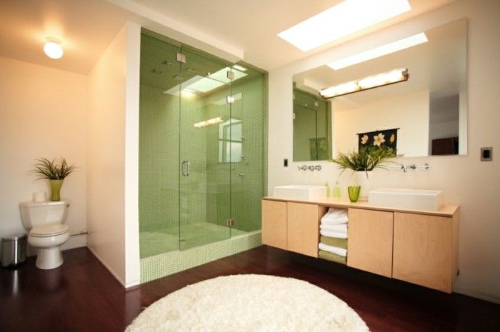 Moderný dizajn kúpeľne, sprchové kabíny-of-sklo