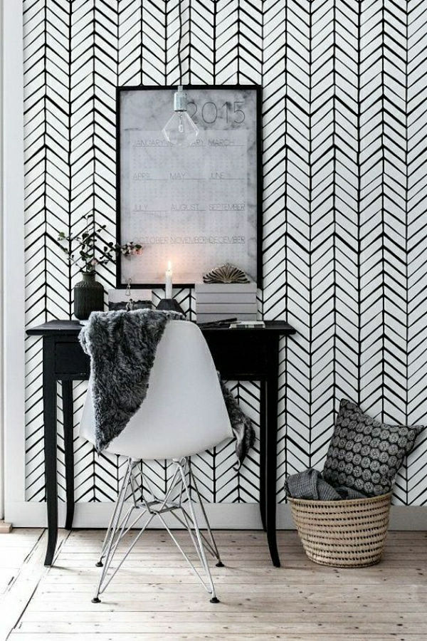 design modern-tapeten_in-negru-alb