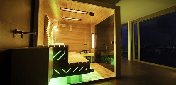 Moderný dizajn-of-sauna-s-sklo čelného