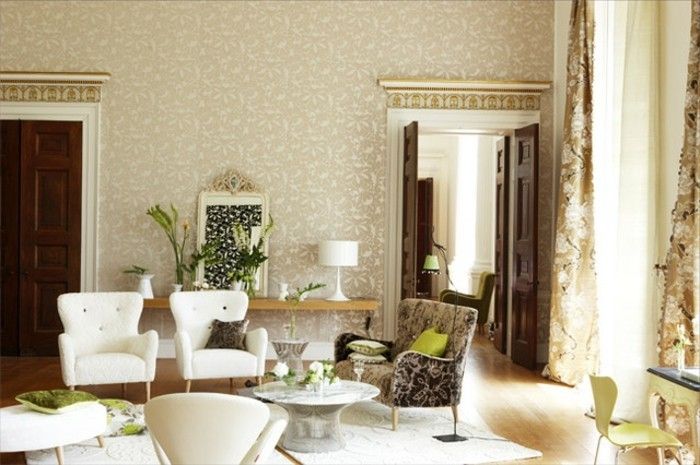 moderne-design-roms beige-wohnideen-for-stue-golden-elementer