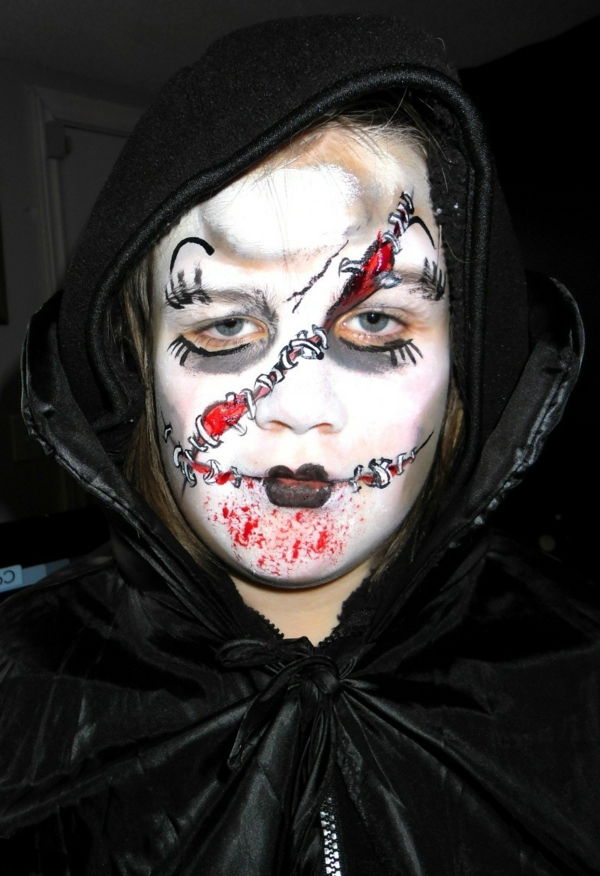 moderne halloween-zombie-makeup