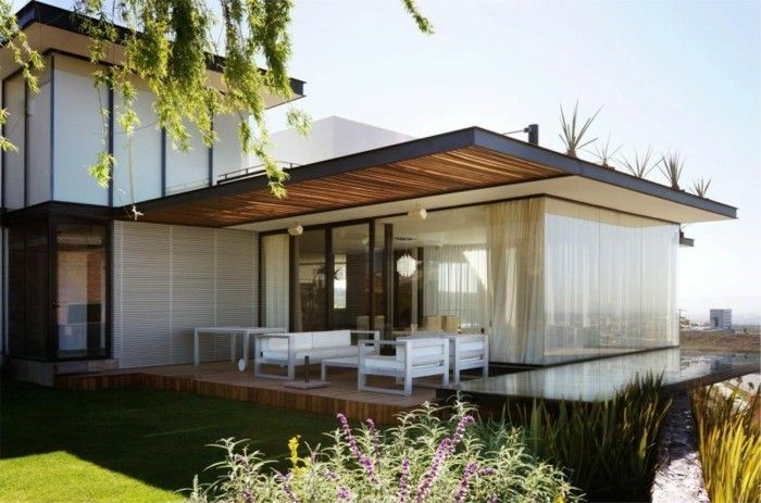 Modern ev-ve-bahçe tasarım ile-pergola