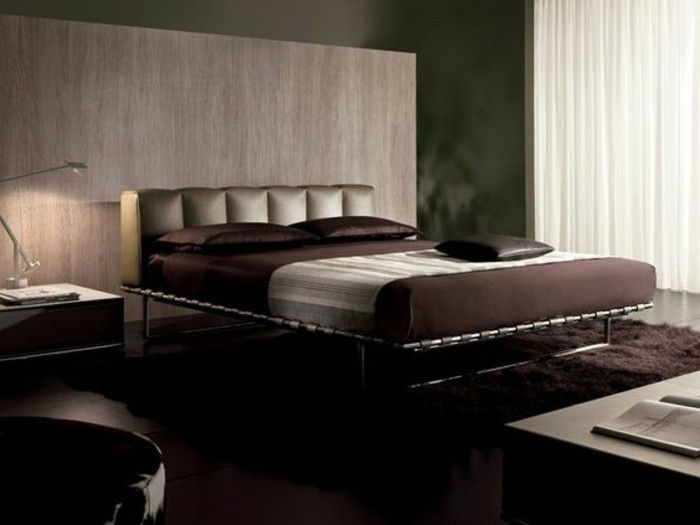 Configurarea modernă capitonaje pat cu paturi box-chic-dormitor-