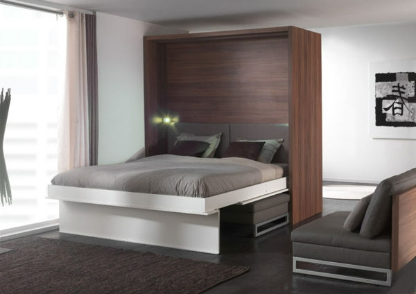 Modern yatak odalı - set-katlama Bette-yer tasarrufu sağlayan cihaz fikirleri