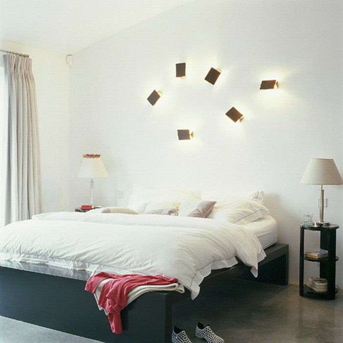 Modernus miegamojo super įdomu sienos žibintai