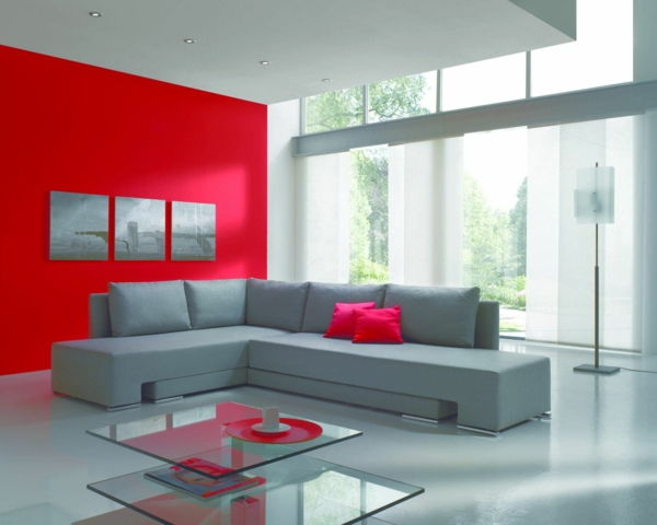 modern living-in-alb-roșu
