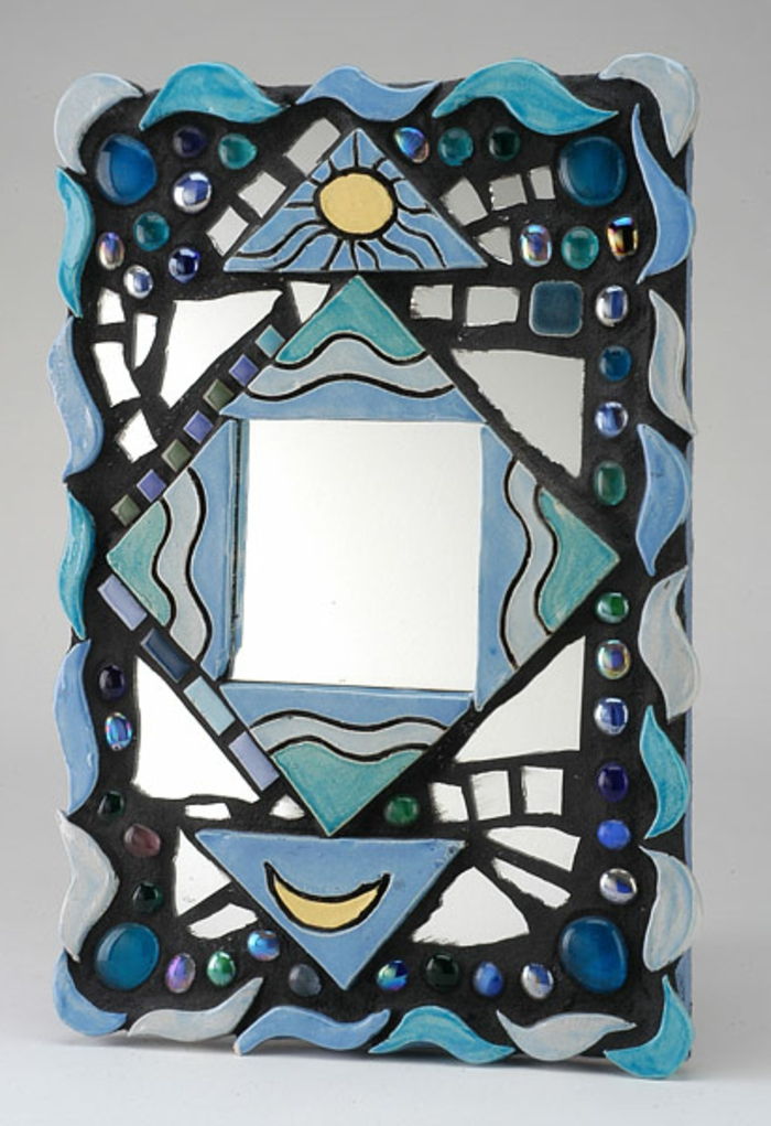 mosaikk speil-blå-modell super utforming