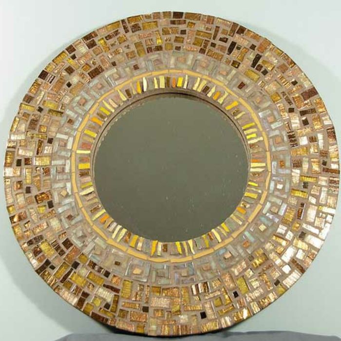 mosaikk speil-interessant-beige farge