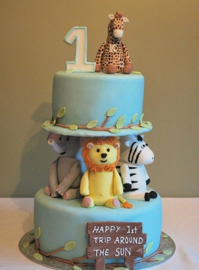 motyvas pyragai-yourself-priėmimo minkštas pyragas-the-pirmoji-gimtadienis-zoologijos-pasaulis