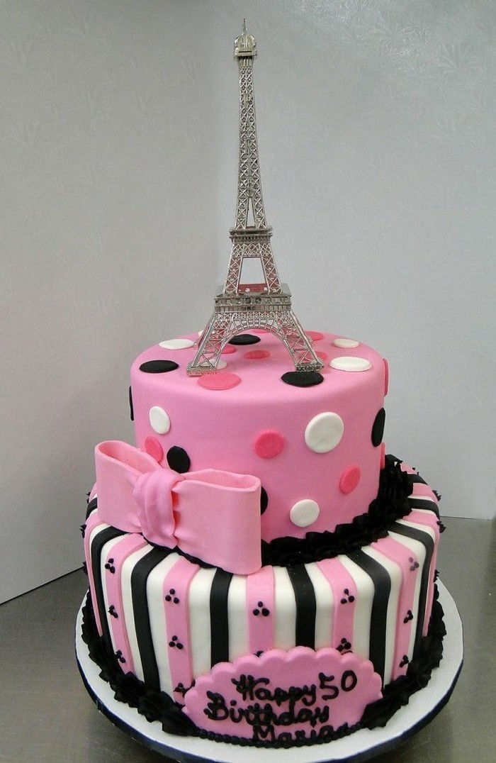motív koláče-yourself-make-cestovanie-to-Paris-pink-pie