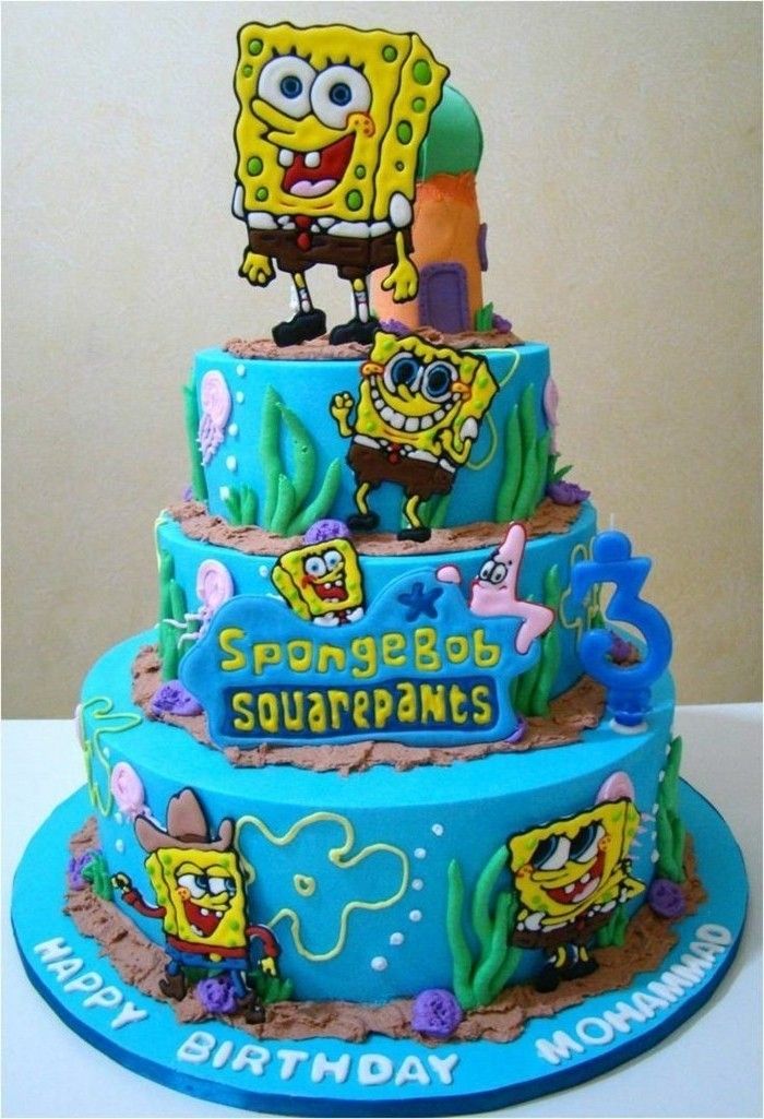 motív koláče-yourself-make-SpongeBob-Pie-fondán koláč