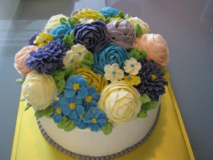 motív koláče-yourself-robiť tortu-yourself-make-kvety-as-the-záhradné