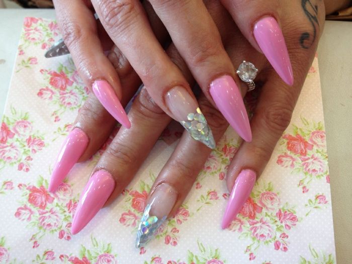 unghie in pizzo idee di design rosa smalto per unghie trasparente laccato brillare anello idee per farti deco