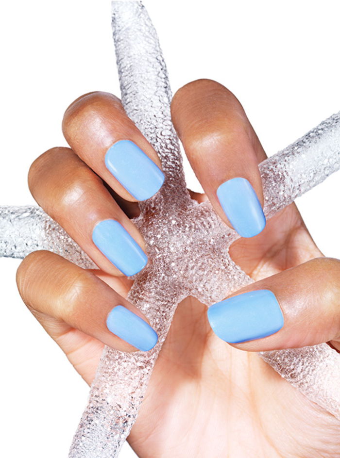 albastru de unghii albastru, unghii simple și frumoase, idei pentru designul unghiilor de vară