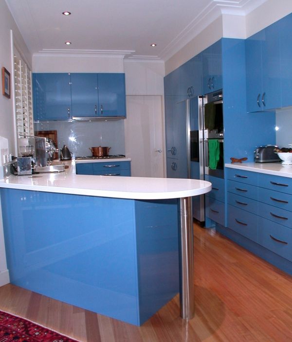 nieuwe keuken-ideeën-blue-cool-model