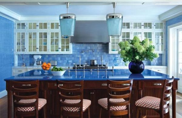 nieuwe keuken-ideeën-cool-lijken-in-blauw