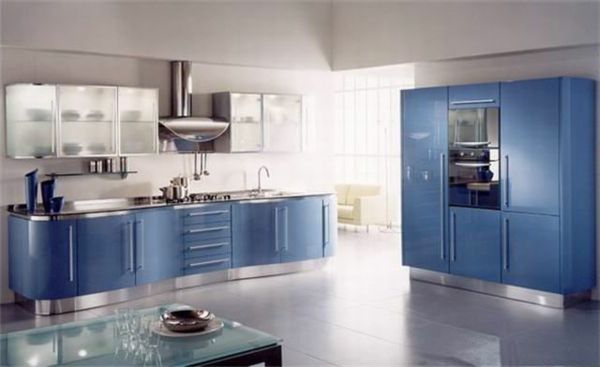 Nauja virtuvė-idėjos-Cool-mėlyna