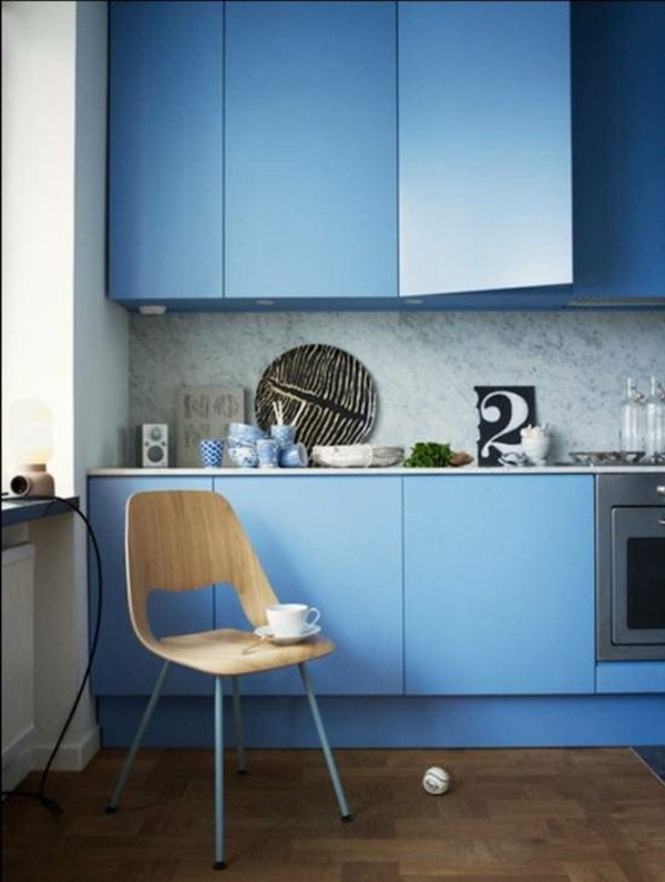 Nauja virtuvė-idėjos-elegantiškas mėlyna