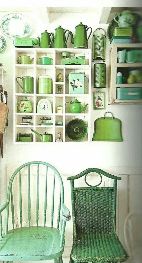 Nauja virtuvė-idėjos-žalia-kėdės
