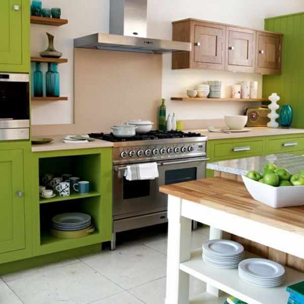 nieuwe keuken-ideeën-groen-design
