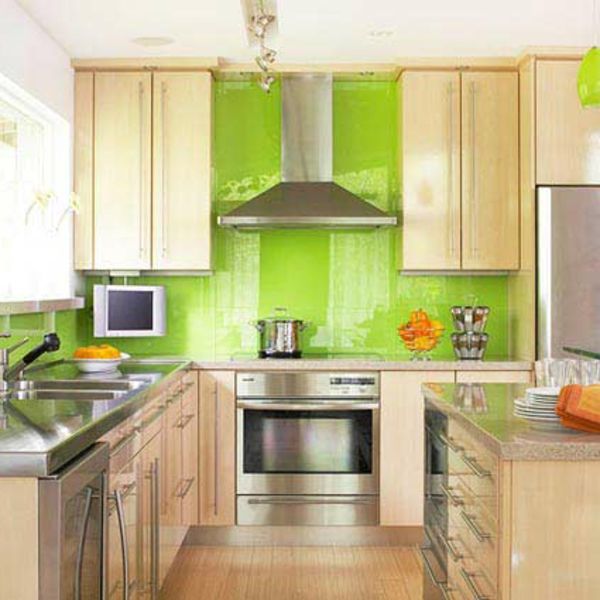 Nauja virtuvė-idėjos-medžio ir-žalia-sujungti
