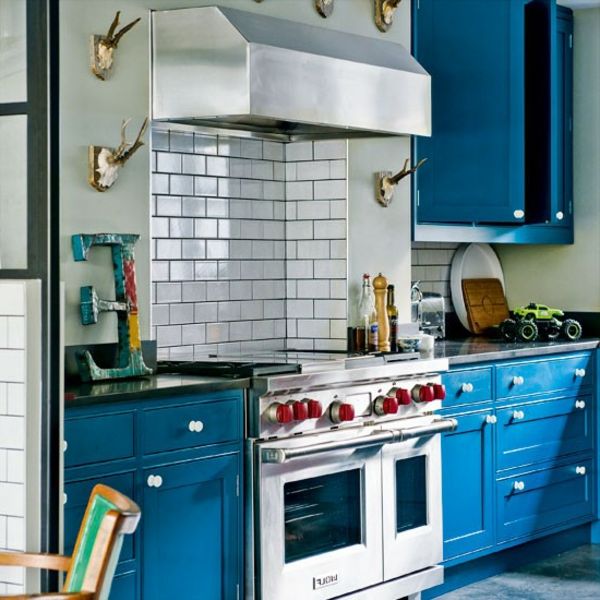 bucătărie nouă-idei-super-albastru-culoare