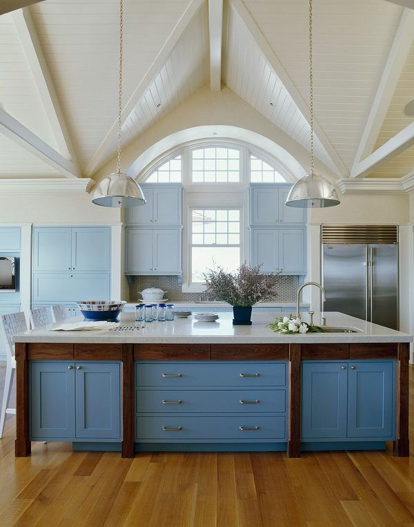 bucătărie nouă-idei-frumos-model în albastru-