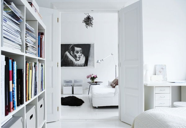 Nordic-mode in-the-izba designu-super-bielo-design