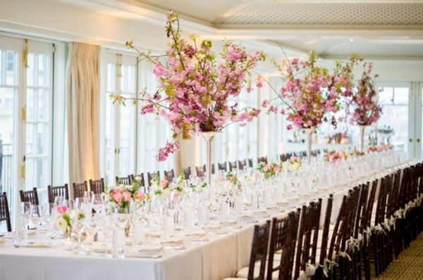 masa-deco kiraz çiçek vazo-cam düğün-şık-basit