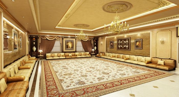 orientalsko pohištvo razkošno voh v vašem domu razkošje notranje opreme velika persian preproga