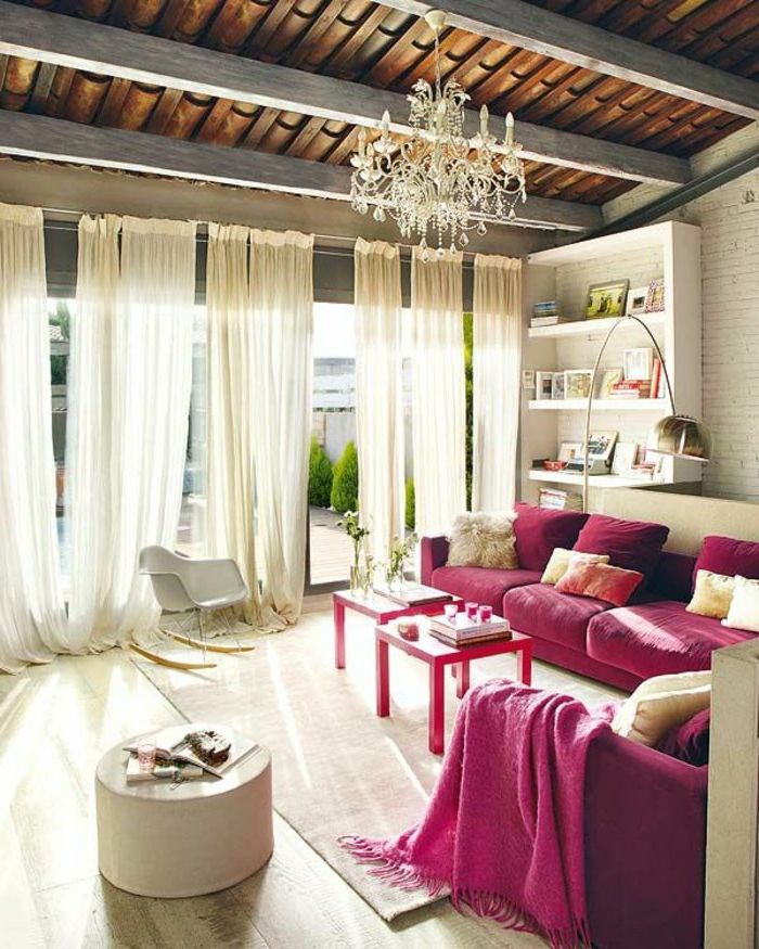 orientalski stanovanje dekor ideje za sodobno stanovanje v orientalski slog ciklamena in bele kombinacije